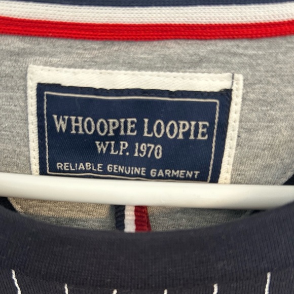 Whoopie Loopie Mens Navy and White Crewneck Sweatshirt, Size XL - Picture 5 of 9